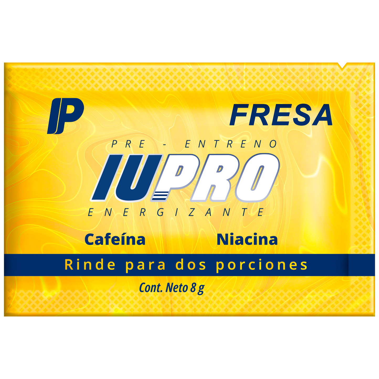 Pre entreno 150 mg cafeína | 50 mg niacina | Energizante | Rinde 2 porciones | Uva | Mango | Fresa