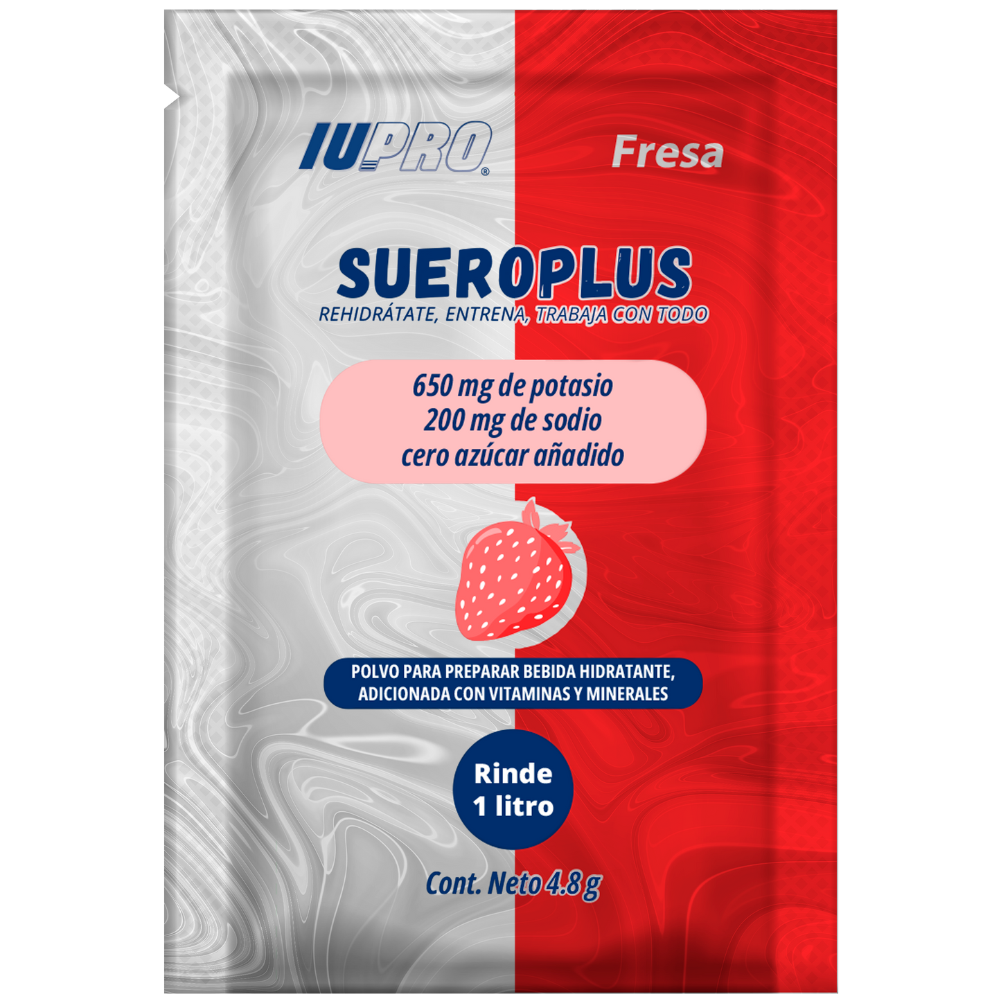 Sueroplus 1 L | Electrolitos sin azúcar | Naranja | Limón | Uva | Fresa