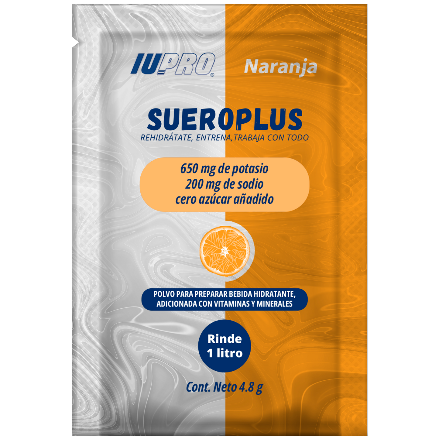 Sueroplus 1 L | Electrolitos sin azúcar | Naranja | Limón | Uva | Fresa