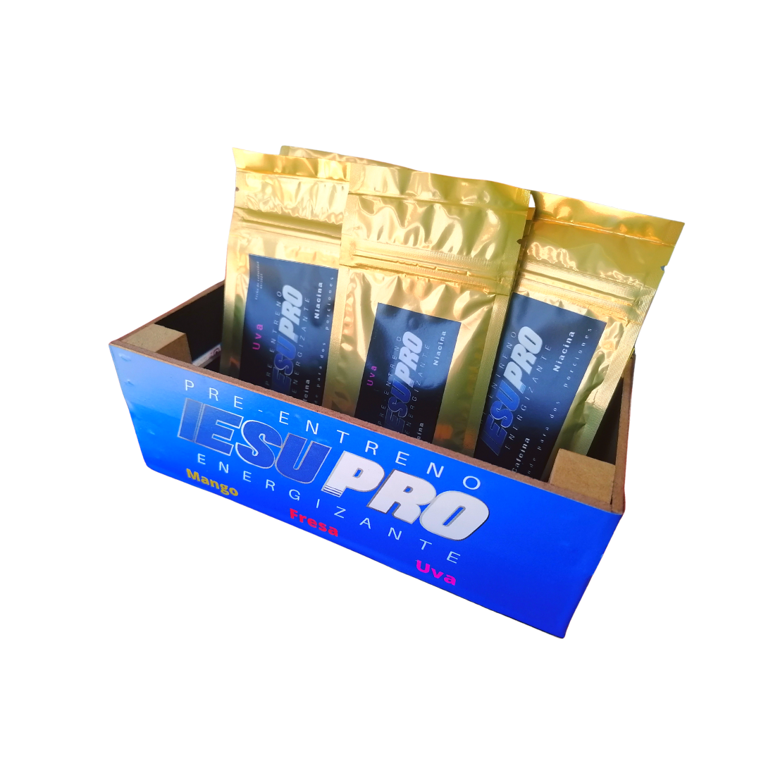 Porciones de pre entreno | Sabor variado | Fresa | Uva | Mango